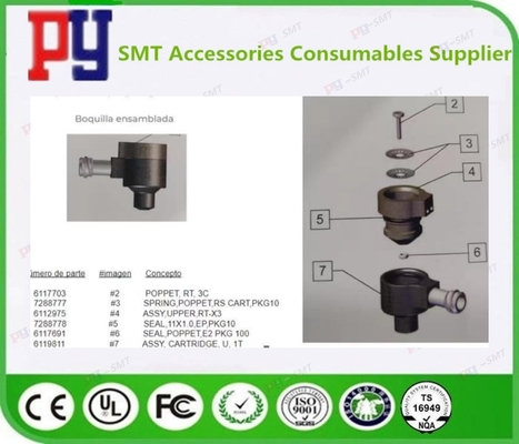 Asymtek NexJet-NJ-8 6119811/6112975 ASSY, CARTRIDGE, U, 1T ASSY, UPPER, RT-X3 SMT Machine Parts