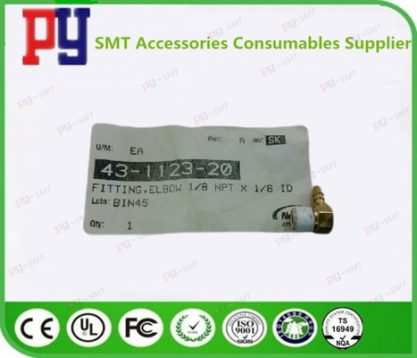 Asymtek 43-1123-20 FITTING, ELBOW 1/8 NPT X 1/8 ID SMT Machine Spare Parts