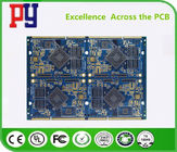 Blue 8 Layer Double Sided PCB Board 1.6MM Immersion Gold 0.25mm Hole ENIG Surface