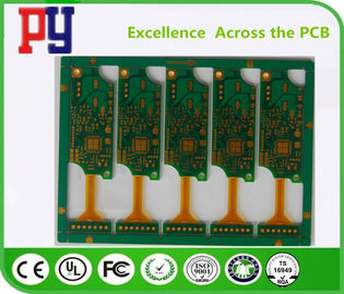 Golden Triangle Rigid Flex PCB 2 Layer 4MIL Hole Size HASL Surface Treatment