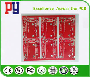 Red Solder Mask Electronic Circuit Board Assembly , Double Sided Pcb Board 2oz